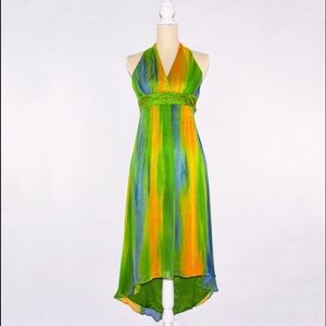 Laundry Shelli Segal Halter Backless Beaded Dress